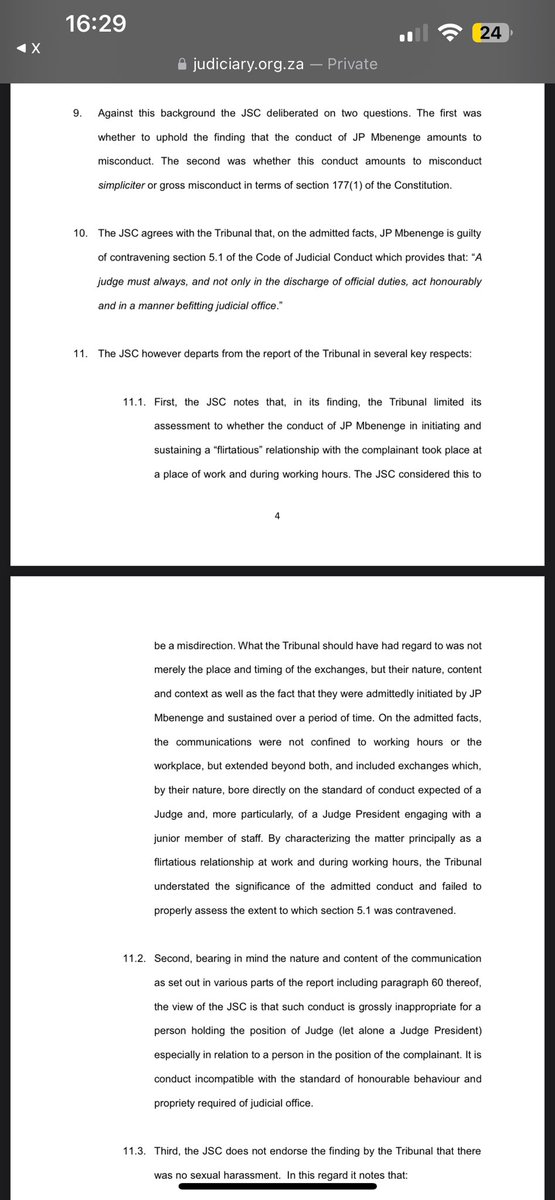 tumisole's tweet photo. #CountryDuty #Mbenenge
Here’s the finding from the JSC: https://t.co/rNpba3HvSb