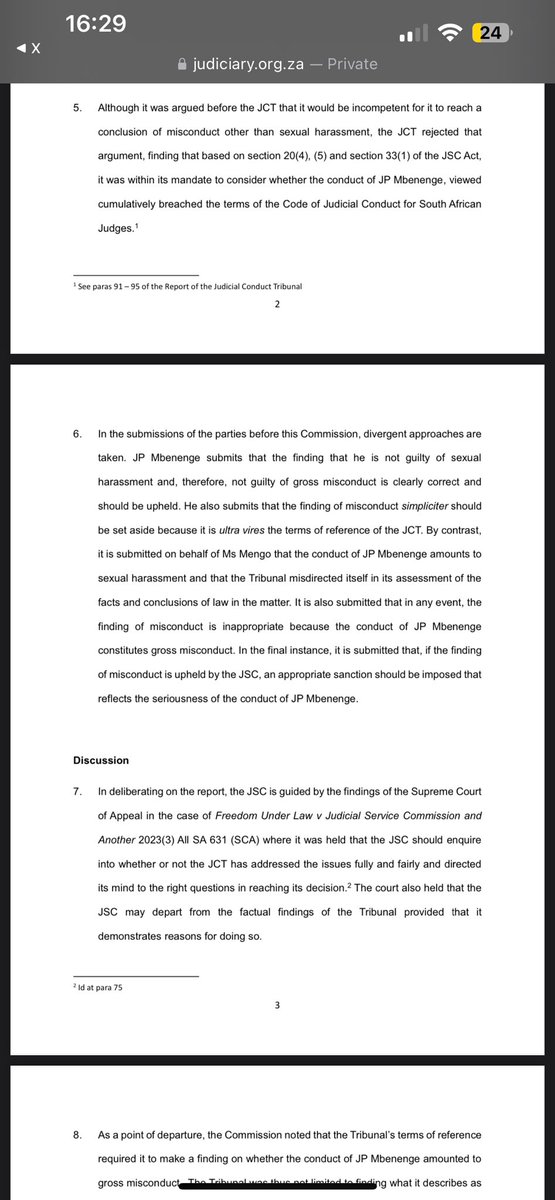 tumisole's tweet photo. #CountryDuty #Mbenenge
Here’s the finding from the JSC: https://t.co/rNpba3HvSb