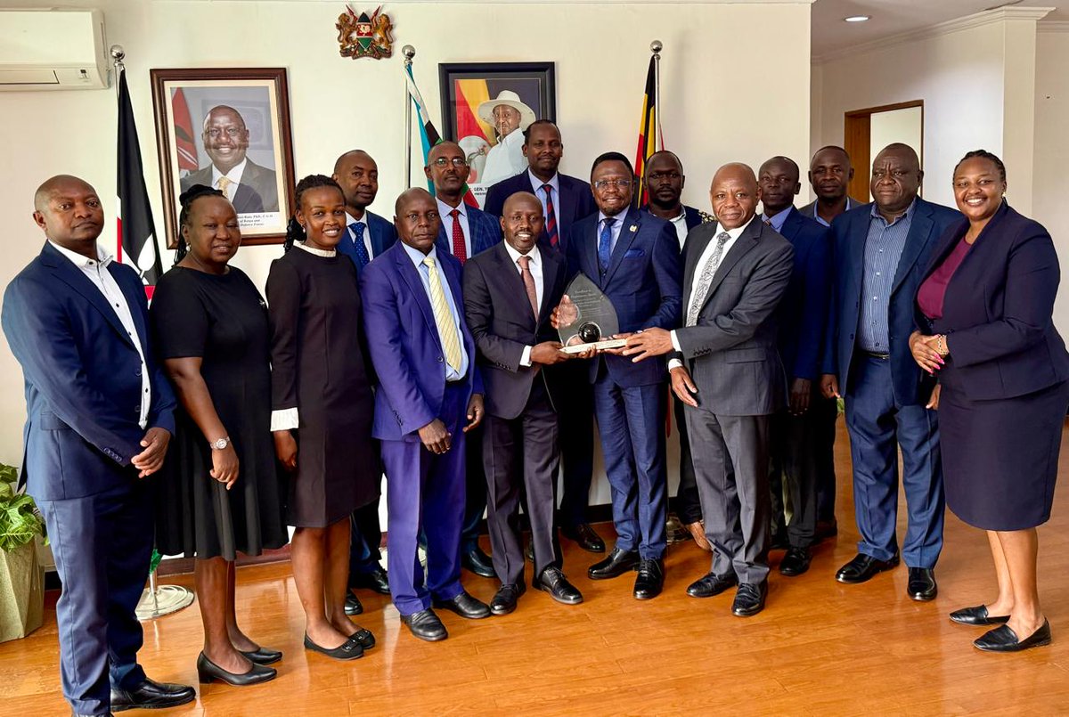 Day 1 in office, briefing by staff of the High Commission of the Republic of Kenya, Upper Kololo Terrace Road, Kampala City. For God and Country🇰🇪