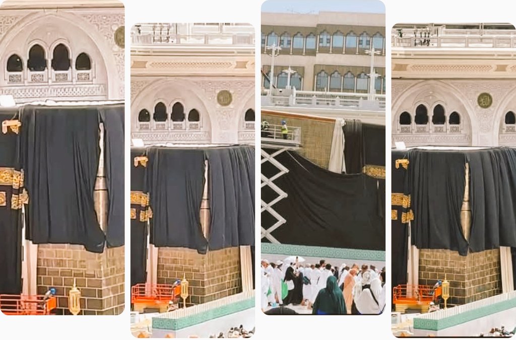 HS0fficial's tweet photo. جب سے کعبہ شریف کی مینٹیننس جاری ہے، تب سے ہم جیسے خوش نصیب لوگوں کو کعبہ شریف کو بغیر غلاف کے دیکھنے کا موقع مل رہا ہے۔ یہ واقعی ایک بہت بڑی نعمت ہے، کیونکہ عام دنوں میں ایسا منظر دیکھنا نصیب نہیں ہوتا۔  

سوشل میڈیا کا بھی ایک خوبصورت فائدہ ہے کہ جو لوگ وہاں موجود نہیں، وہ بھی اس بابرکت منظر کی زیارت کر پا رہے ہیں۔  

اللہ تعالیٰ ہم سب کو نیک عمل کی توفیق عطا فرمائے، اور جتنے بھی بہن بھائی، بزرگ، دوست، بچیاں اور بیٹیاں دعاؤں کے لیے کہتے ہیں، اللہ پاک سب کی دعاؤں کو شرفِ قبولیت بخشے۔