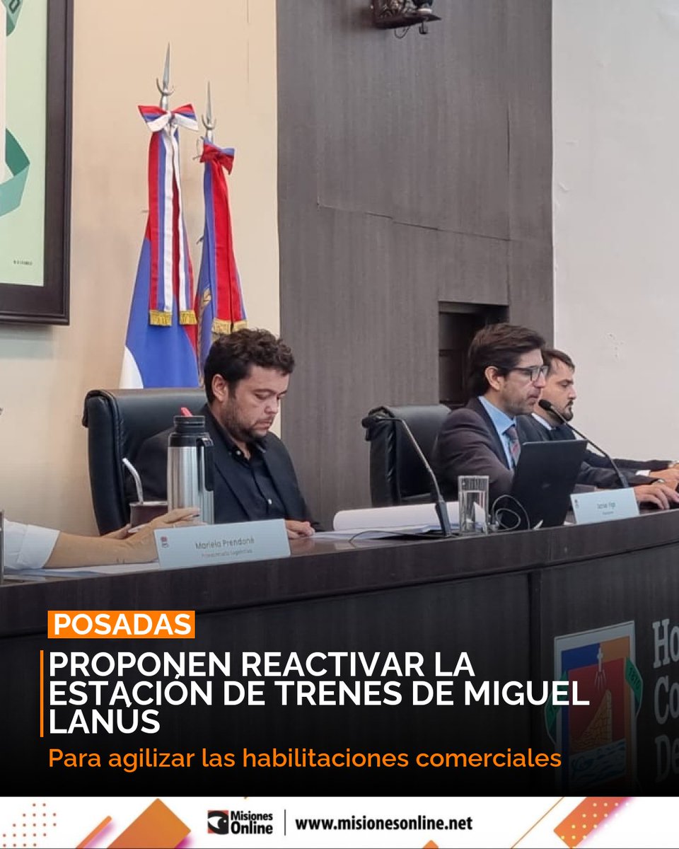 misionesonline's tweet image. HCD Posadas: Buscan reactivar la estación de trenes Miguel Lanús y agilizar habilitaciones comerciales. 🚂🏢 Iniciativas clave para la ciudad.
misionesonline.net/2026/04/16/ses…
#Posadas #HCD #Comercio #Tren
