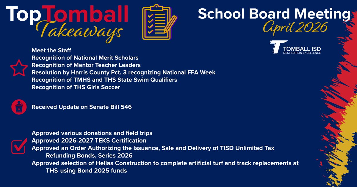 Tomball ISD tweet media