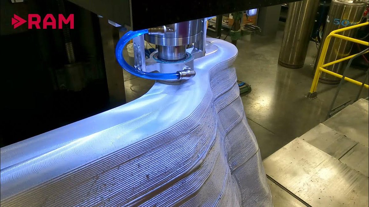 RAMENGTOOL's tweet image. 🤷OK, this is sped up...

But look at the shape and image the Near-Net Scalable potential of this process

@MELD Manufacturing Corporation 
#additive #metalprinting #meld #metaladditive #nearnetshape #scalable
zurl.co/dcBW5