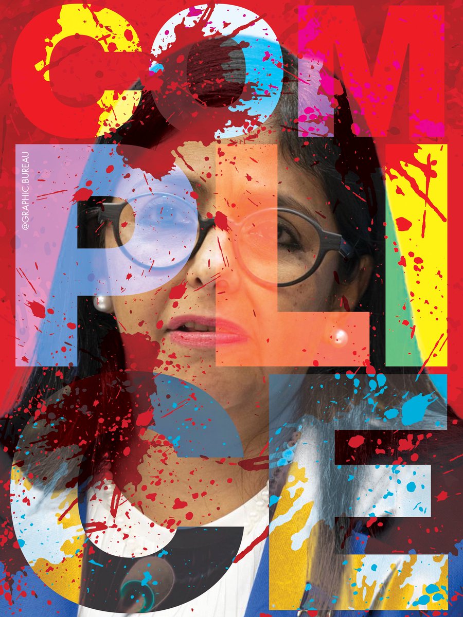 Delcy es y será siempre cómplice y culpable de todos los crímenes de lesa humanidad que ha cometido la dictadura de Nicolás Maduro en Venezuela 

#graficadisidente
#venezuelalibre
#venezuela
#politicalgraphics
#protestart