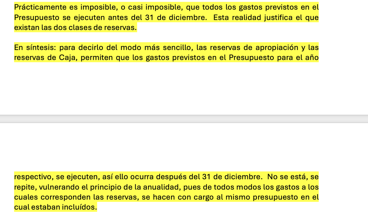vlasoscuro's tweet photo. Ni las reservas de apropiación ni las reservas de caja  (cuentas por pagas) son excepciones al principio de anualidad. !por Dios! Eso no tiene respaldo en la ley ni en la lógica. Al contrario, estas figuras son parte integral  del principio de anualidad, pues permiten que se sigan ejecutando compromisos o que se paguen obligaciones, con los recursos de la vigencia en que se perfeccionaron sin afectar otras . Los invito a leer la poderosa sentencia C-502/93 donde se explican estos conceptos de forma pedagógica.