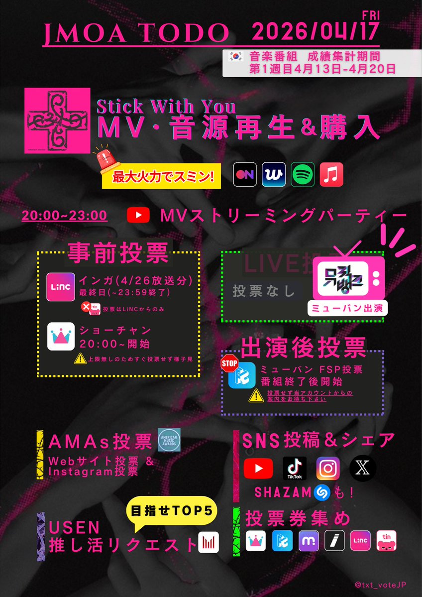 TXT投票/スミンサポートアカウントJP tweet media