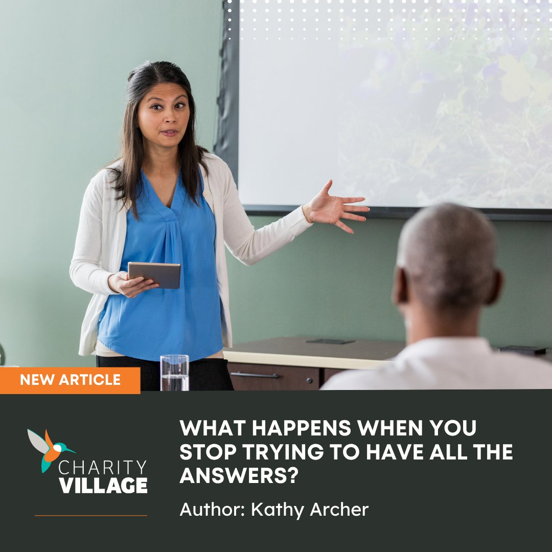 CharityVillage's tweet image. In this book excerpt, Leadership Development Coach Kathy Archer shares six practices to help #nonprofit leaders build self-awareness, embrace curiosity, and grow in ways that create lasting impact. ⬇️

okt.to/xiF7AB