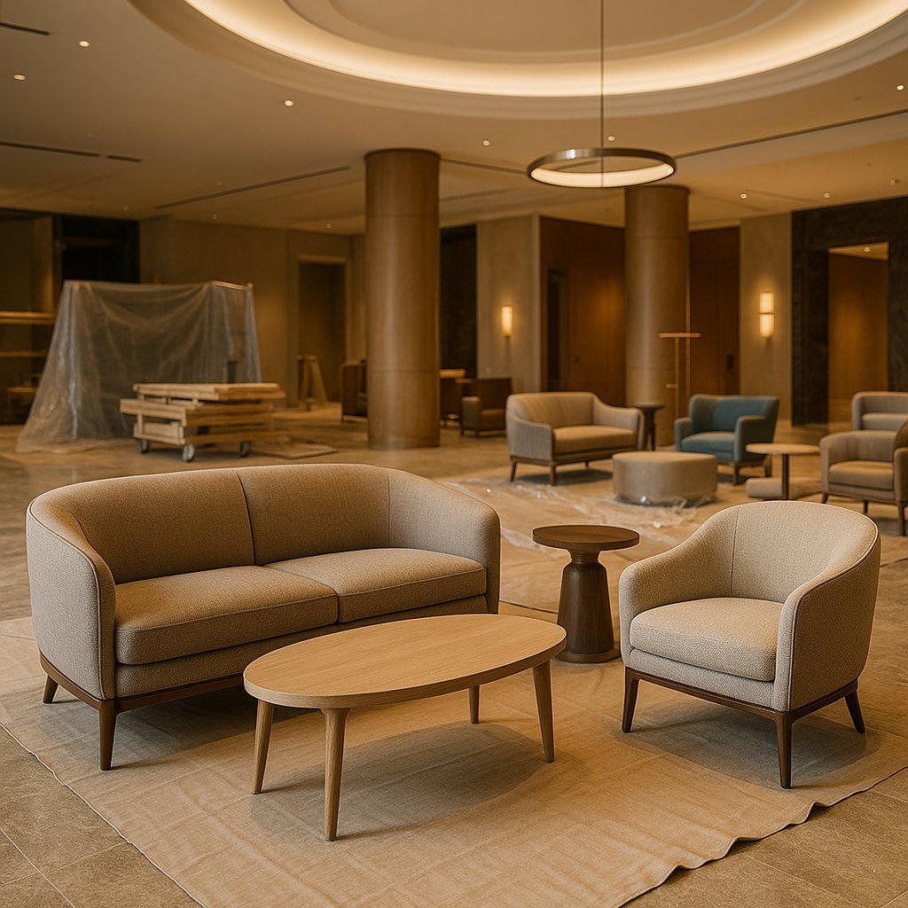 IDM202509's tweet image. The hospitality industry is evolving! 🌍 Renovations &amp;amp; expansions are key to staying relevant. Embrace #IDM for innovative solutions that elevate your space! #IDMHotelFurniture #IndustryUpdate