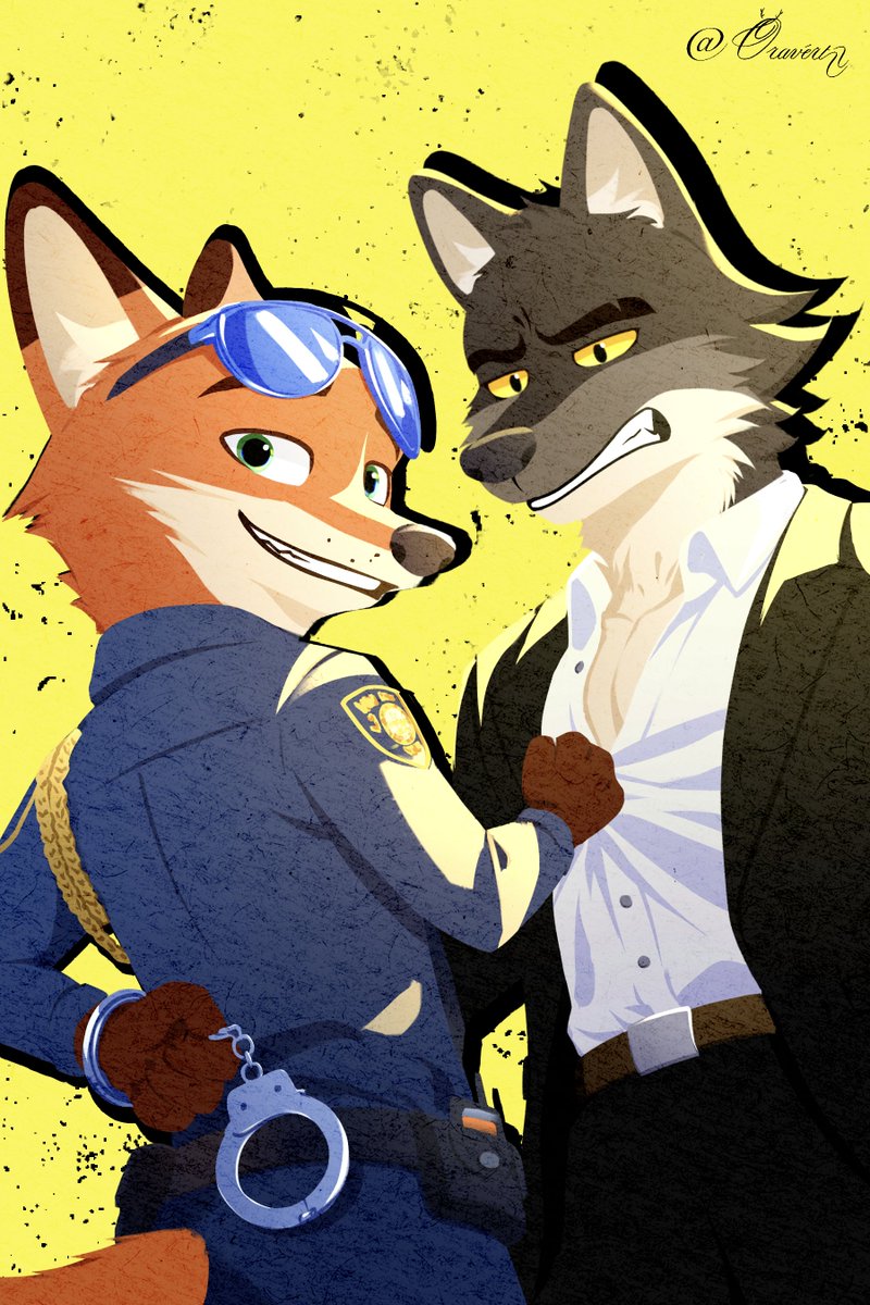 oravert69522's tweet image. ''Watch closely, new officer Pawbert. You should arrest bad guys like this—''
''— How much longer do I have to keep playing along with you?''
#Zootopia2 #NickWilde #TheBadGuys #MrWolf