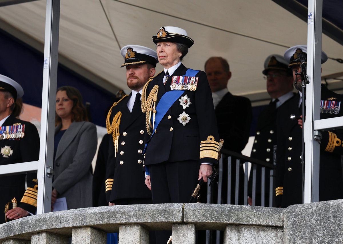 RoyalNavy's tweet image. Her Royal Highness The Princess Royal was guest of honour today as the #RoyalNavy welcomed 155 future leaders into its family. @DartmouthBRNC @RoyalFamily

Read more: royalnavy.mod.uk/news/2026/apri…