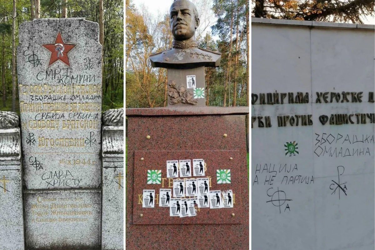 mfa_russia's tweet image. 💬 #Zakharova: We were outraged to learn that memorials to Red Army soldiers who fell during #WWII, as well as the bust of Marshal Zhukov, had been desecrated in Serbia.

We are confident that those disgracing the honour of the proud Serbian people will be found &amp;amp; punished.