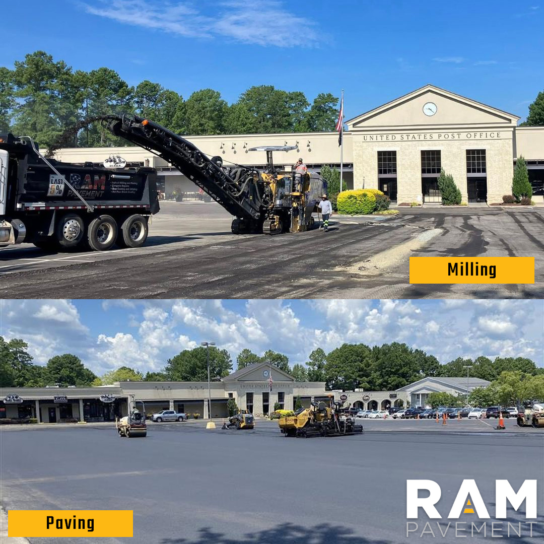 RamPavement's tweet photo. Pavement seen better days? 🏚️ ➡️ 🛣️

Skip the "full replacement" price tag. Asphalt milling removes damaged surfaces and preps for a new overlay.

Get a quote:
📲  (704) 622-1300

#RAMPavement #AsphaltMilling #AsphaltRepair https://t.co/mNIjOsfXwK