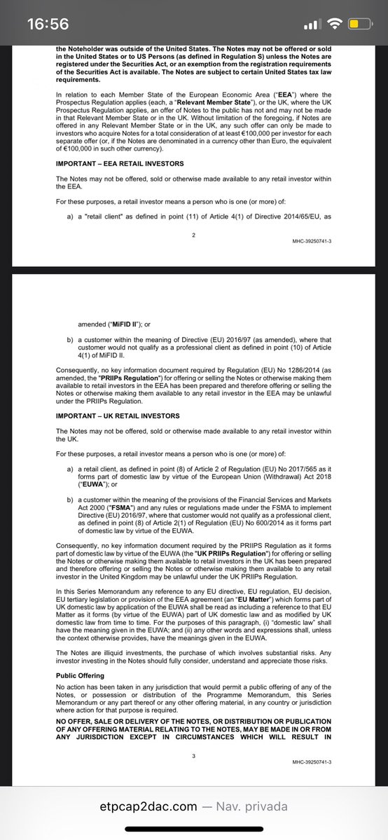 luisangelhern31's tweet image. ☠️Aviso de la CNMV a su anterior empresa

❌Liquidez y cálculo del valor liquidativo semanal y a través de subasta

☢️ Incumpliendo desde el inicio el folleto y la prohibición de comercialización a retail 

Sin duda una joya.

No tengo dudas de que tendrá éxito en su cometido…