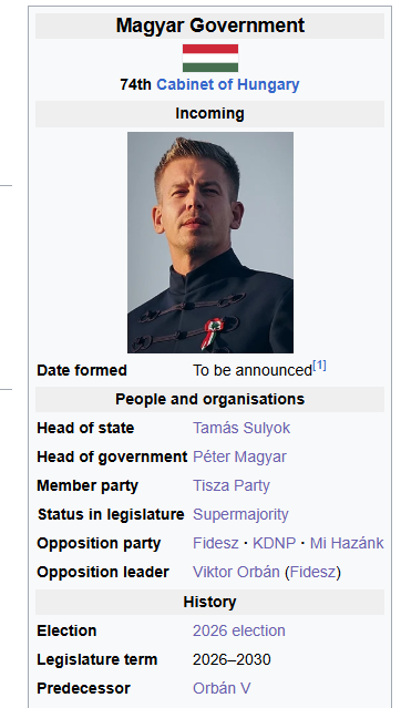 Now we will truly get a Hungarian government that will work for Hungarians🇭🇺