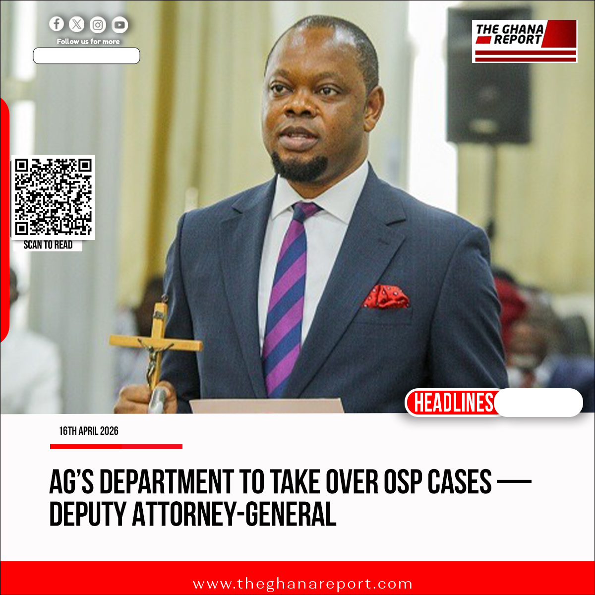 AG’s department to take over OSP cases — Deputy Attorney-General.

theghanareport.com/ags-department…

#TGR 

Otto Addo | Klopp | Frank Annoh - Dompreh
