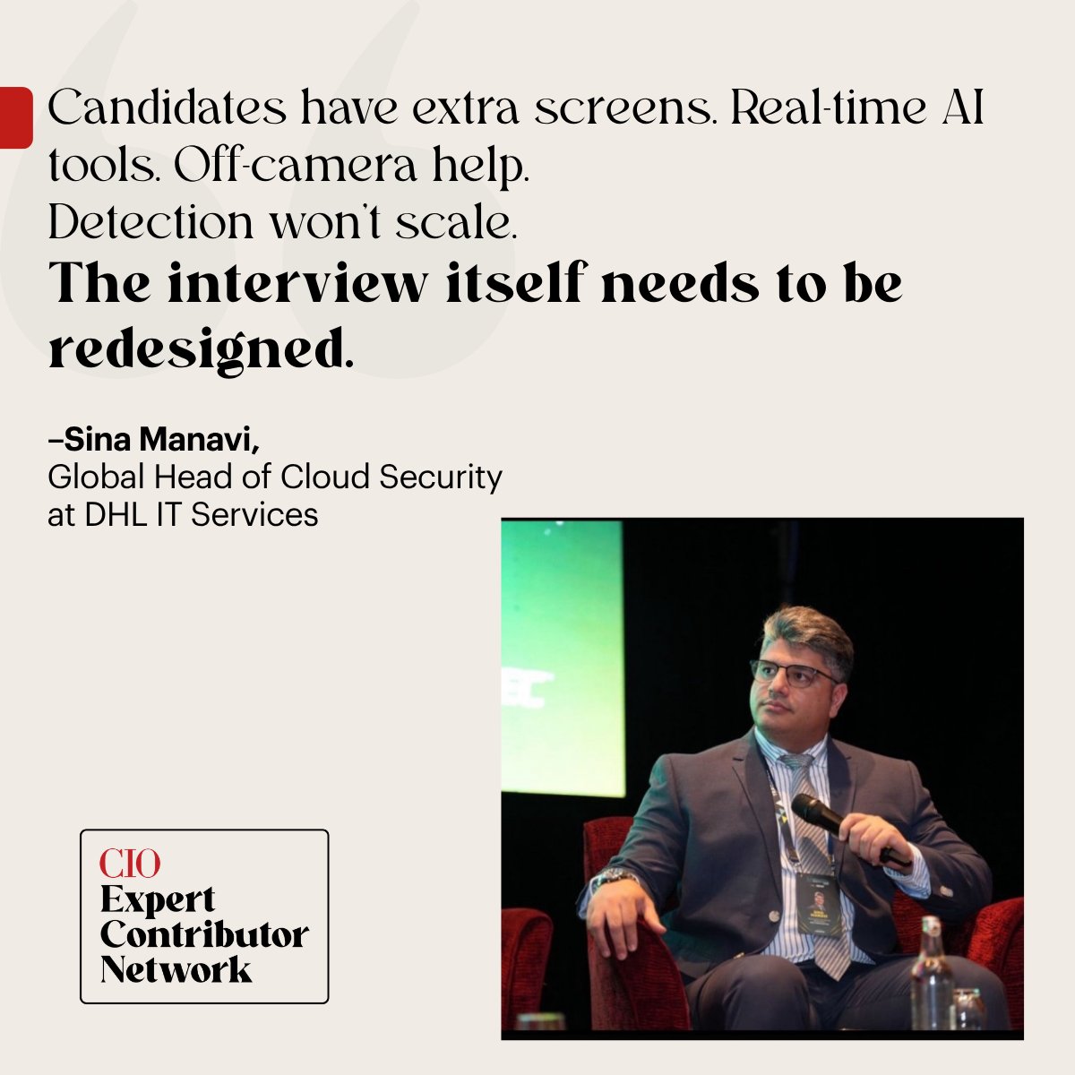 CIOonline's tweet image. Polished résumé. Flawless interview. Struggling on the job. Sina Manavi on why AI is creating a gap between candidate presentation and real capability — and how technical leaders must respond. spr.ly/6014B64hKC
#FoundryExpert #FutureOfWork