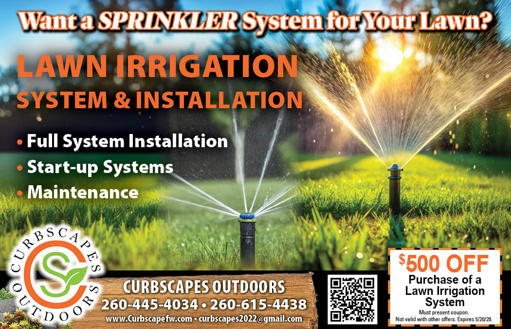 Spring is here! Get a sprinkler system for your lawn with our latest coupon!