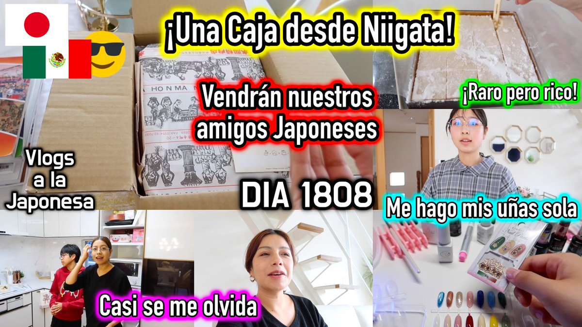 SanRuti's tweet image. Amigos tengan un muy bonito fin de semana, toda la semana hubo videos les dejo el NUEVO VIDEO del Canal.

✨Llegarán nuestros amigos de NIIGATA + Me Hago mis propias Uñas JAPÓN  - Ruthi San ♡✨

🔛 youtu.be/XBhZNmt1YL0

#japon #vlogs #vidadiaria #hogar #familia #mexicana