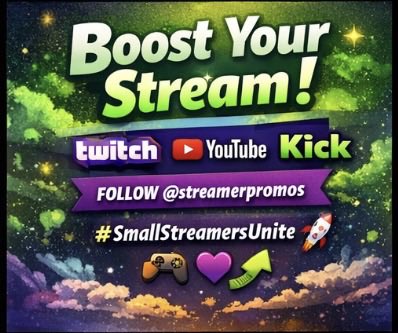 StreamerBPromos's tweet image. Drop your HOTTEST take 👇

Streaming or design — doesn’t matter.

Let’s hear it.

(And drop your link)

#smallstreamers #ContentCreators #rt
@rtsmallstreams @TTVPromo