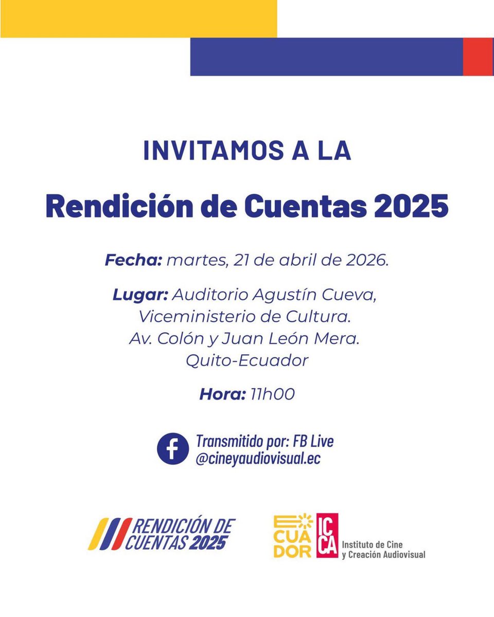 Instituto de Cine y Creación Audiovisual tweet media