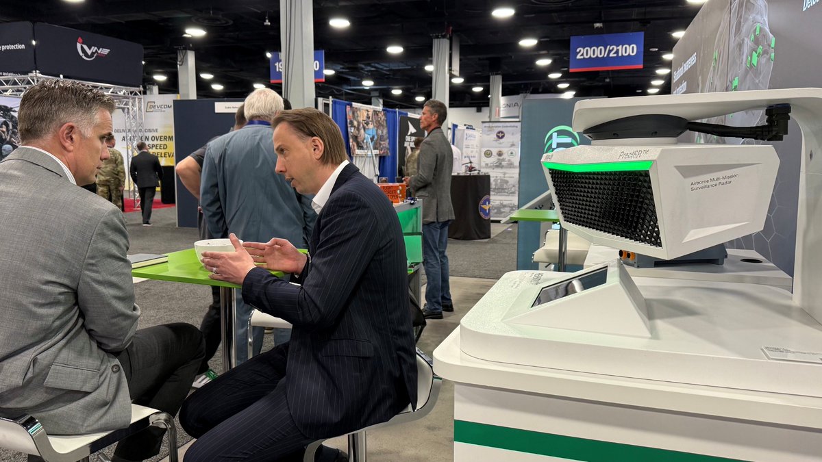 hensoldt's tweet photo. Following a short Easter break, the trade fair season is back in full swing! The HENSOLDT team is currently at #AAAA in Nashville, USA, where our colleagues are showcasing some highlights of our airborne portfolio, incl. the #PrecISR radar family and #SferiRec flight recorders. https://t.co/8fLdqzuELD
