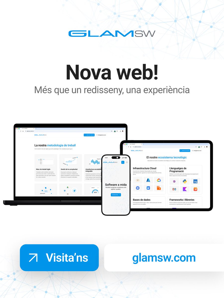Glam_SW's tweet photo. Tenim nova web! 🚀

Més ràpida, més optimitzada i pensada per oferir el millor contingut.

Ens encanta treballar amb frameworks com Astro, que ens permet millorar el rendiment, la indexació i l’escalabilitat 😉

Ja la teniu disponible a https://t.co/XjMHVJmWQc https://t.co/Gpivd7r24F