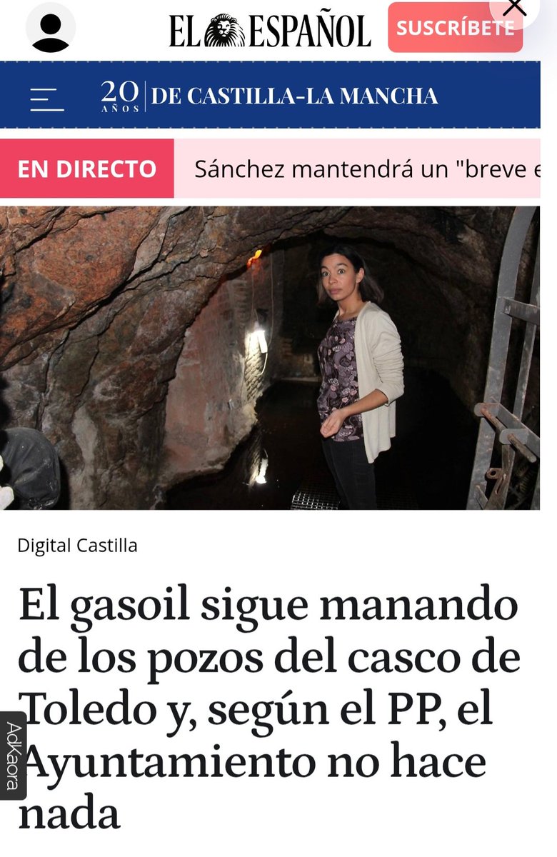 Fusayola's tweet photo. No pensaba lo mismo cuando gobernaba el PSOE, artífice del desastre por su incapacidad y demora en localizar la fuga. Fueron casi 3 meses fluyendo más de 8.000 litros de gasoil por el subsuelo toledano. ¡¡¡Todos son unos inútiles !!! https://t.co/snkHGNnr1X