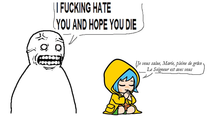 Interaction moyenne avec un athée militant sur ce réseau :