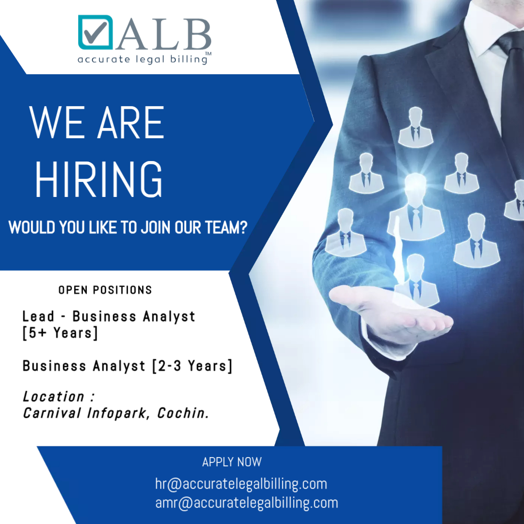 acc_legal_bill's tweet image. 🚀 Hiring Business Analysts (Lead &amp;amp; Mid)

📍 KochiJoin ALB Technologies to drive impactful projects.

📩 hr@accuratelegalbilling.com

#HiringNow #BusinessAnalyst #KochiJobs
