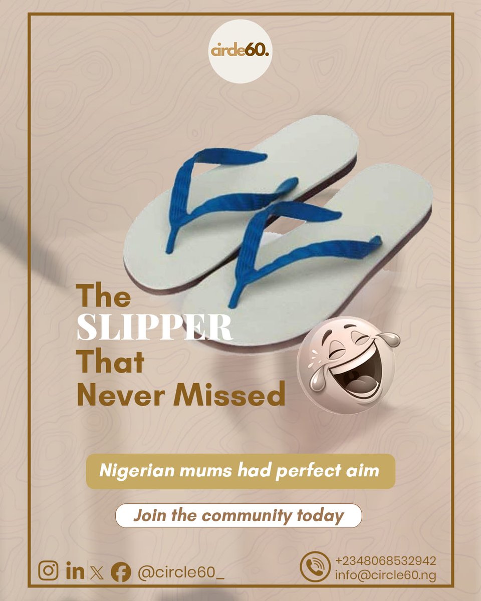 Circle60_'s tweet photo. Nigerian mums and that slipper… 🎯

Accuracy: 100%
Escape rate: 0% 😂

join the community today
#TBTmoment #communitycare #nostalgicmoment 
#circle60 https://t.co/KDiDhwMiFp