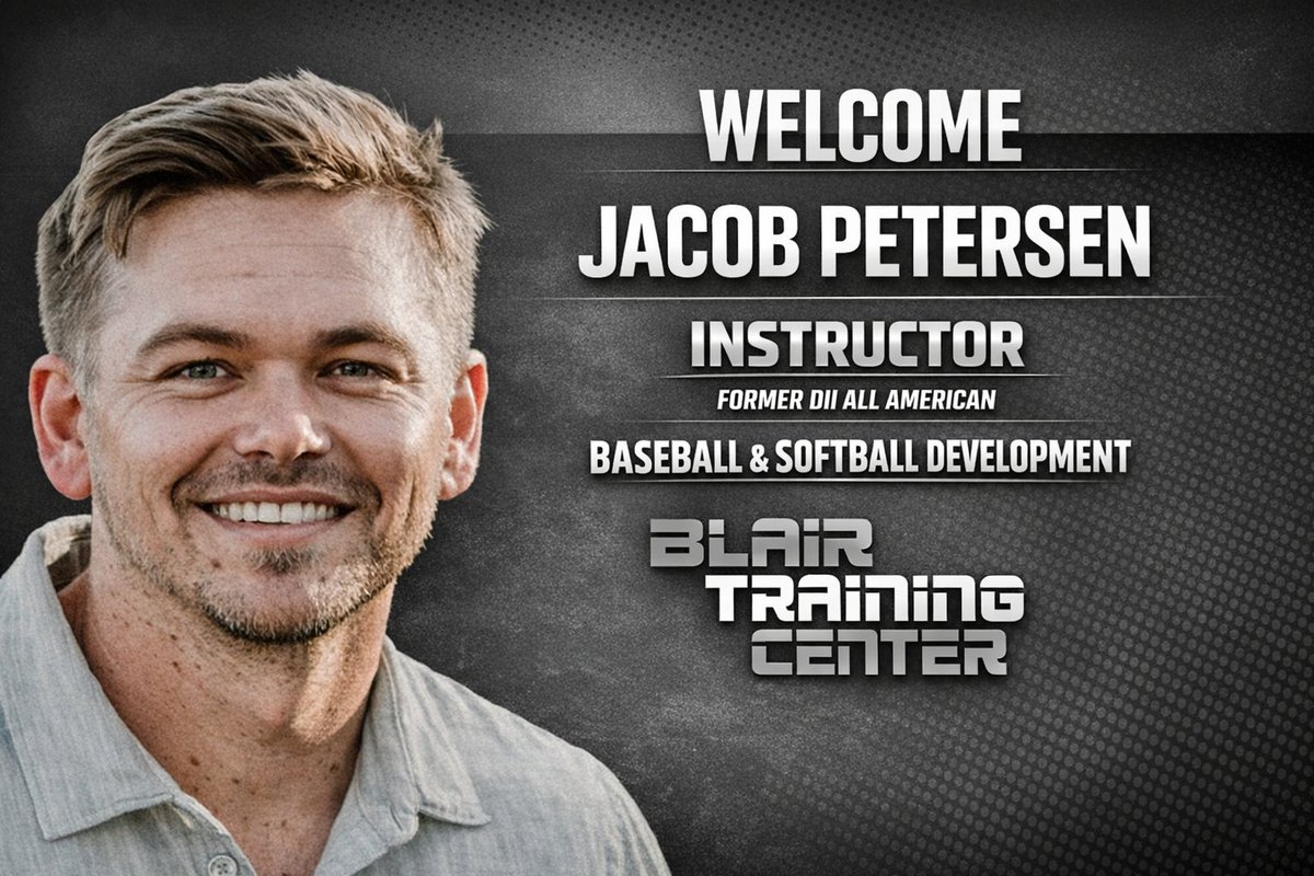 BlairTraining's tweet image. Welcome Jacob Petersen to BTC! Former DII All‑American now leading baseball &amp;amp; softball development. Structured training. Growth‑minded athletes.  #Baseball #Softball #AthleteDevelopment