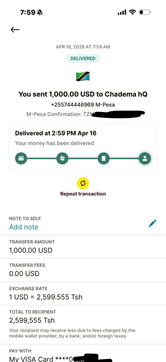 Chadema pokeeni huu mchango wangu ambao umetokana na pesa ambazo Watanzania wananipa kupitia subscription za Mange Kimambi App na subscription za account ya Instagram ambayo imefungwa ( ni maajabu account imefungwa ila bado wananikusanyia mapato kila mwezi na kunitumia).

Hizi