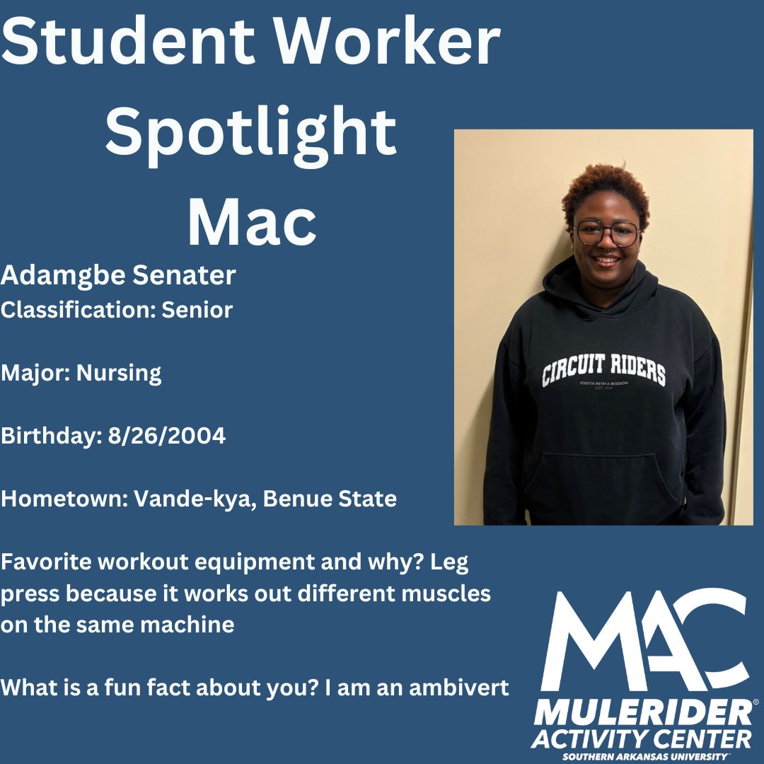 mac_sau's tweet photo. Another round of student worker spotlights! https://t.co/JMzhTlLNRo