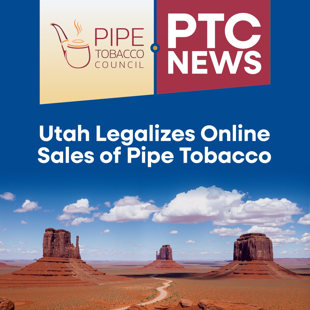 PipeCouncil's tweet photo. After a multi-year effort led by PTC advocates, Governor Spencer Cox signed House Bill 447 into law to open Utah for online sales of pipe tobacco. The law takes effect January 1, 2027. This is a huge win for consumer choice and fair access.

Read more: https://t.co/fIWm47OJ34 https://t.co/1kHK971NuE
