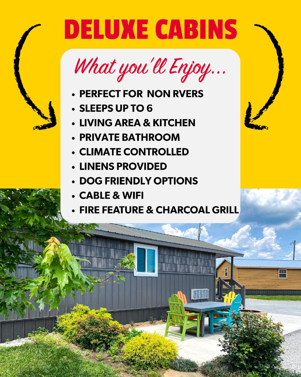 crossvillekoa's tweet image. It’s everything you love about camping—without giving up the comforts of home.

#koacamping #crossvillekoa #camping #campground #rvlife #campmore #rvpark #friends #travel #outdoors #crossville #tennessee #cumberlandplateau #explorecrossville