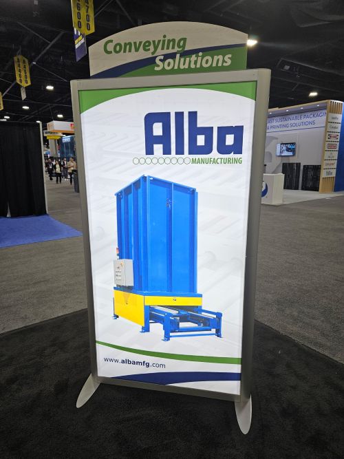AlbaMfgConveyor's tweet photo. Last chance to visit Alba Manufacturing at Booth A4913 today. If you want straight answers about pallet handling, durability, and downtime reduction, stop by before 1:00 PM. https://t.co/pnETxI5MMO #albamfg #conveyor #RockSolidConveyor #MODEX #MODEXShow #MODEX2026 https://t.co/QI1m5fcylL