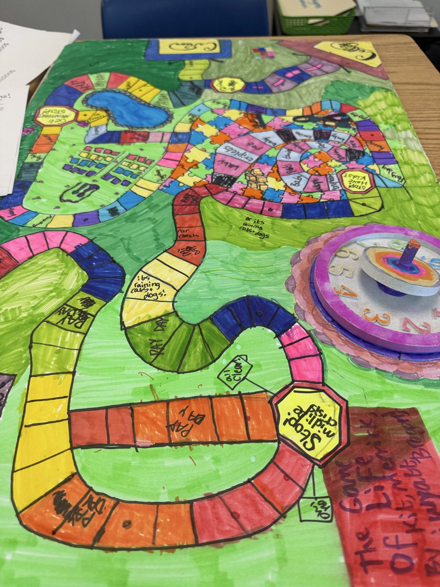TaraEstep's tweet image. 6th graders brought financial literacy to life by creating their own Game of Life and facilitating gameplay with 5th graders—authentic learning in action while building durable skills. #AuthenticLearning #DurableSkills #TigerPride @tmruane