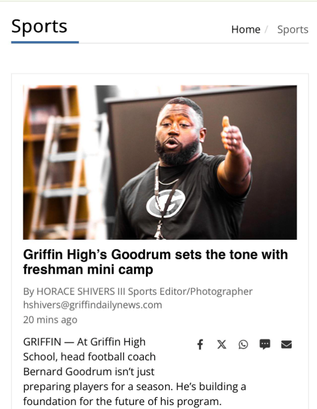 Griffin High Football tweet media