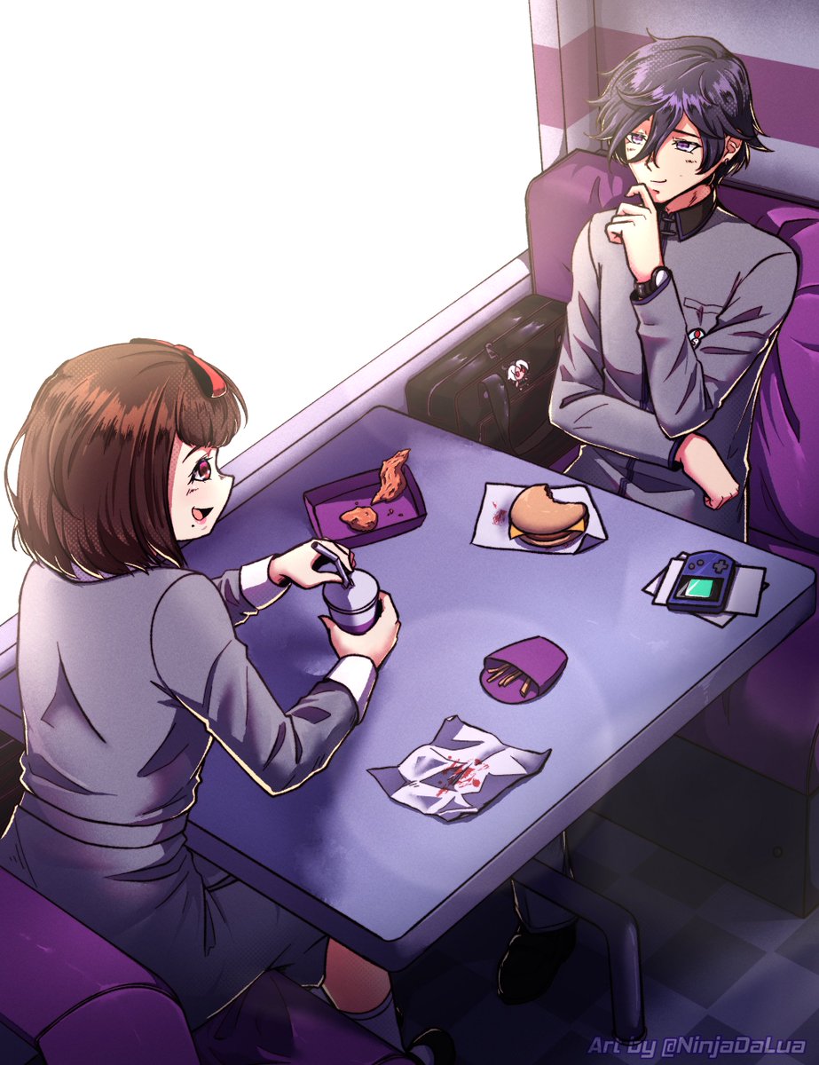 Um bom date pós-aula. Naoya e Maki com certeza estão aproveitando bem o terceiro ano. 
#persona 

❤️ + 🔁 + 💬