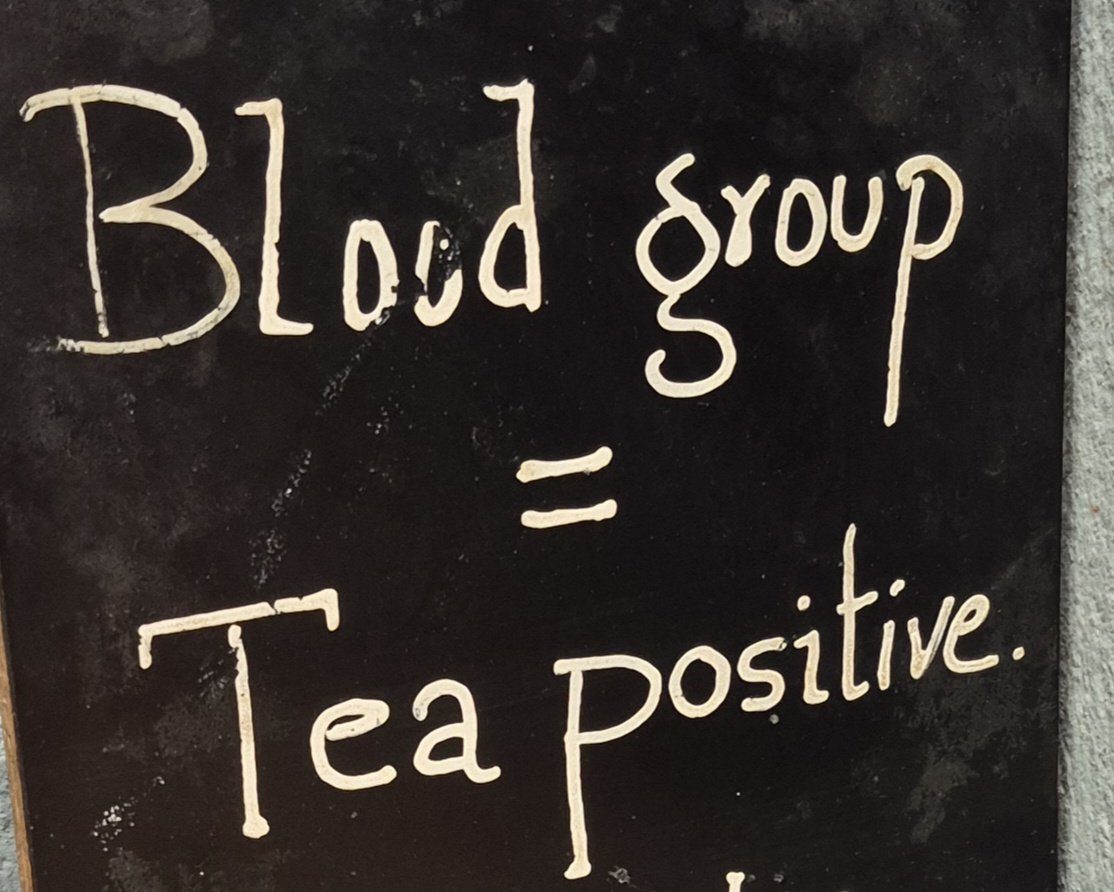 SabinMishra's tweet photo. Blood group = tea positive ! https://t.co/Id92MQBNty