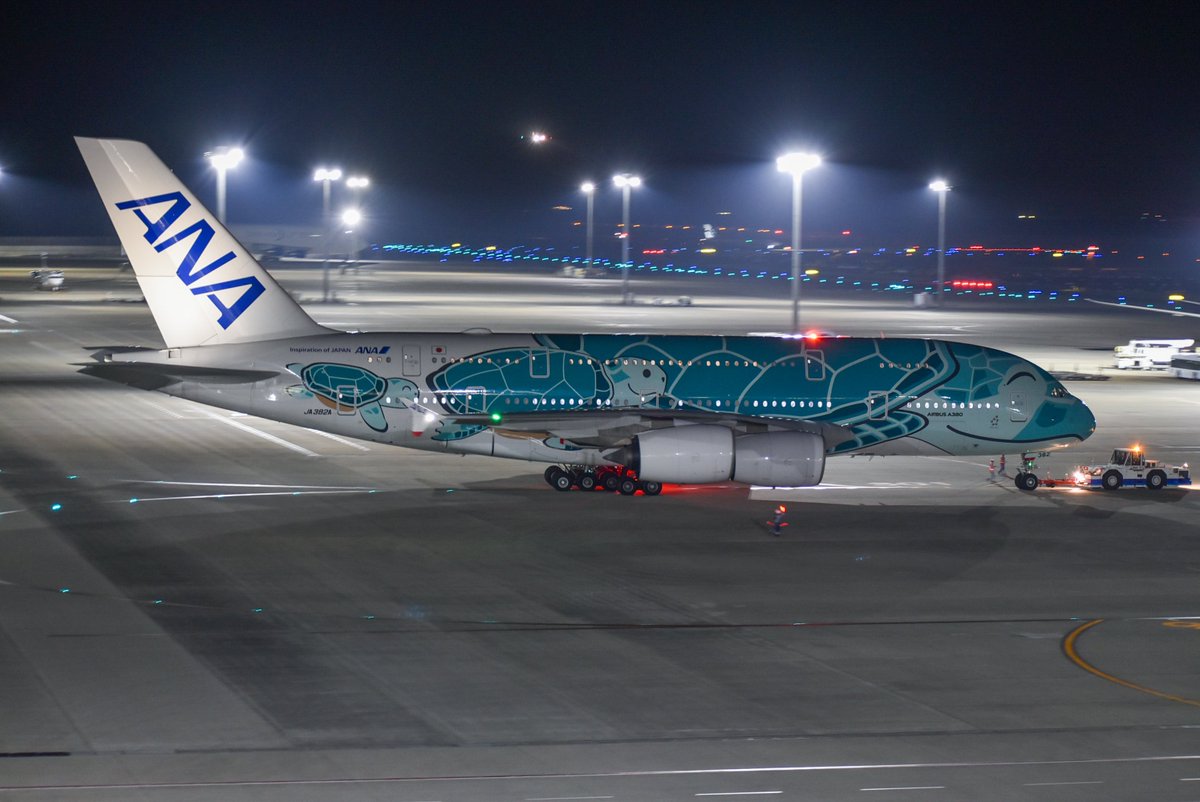 iFormulaX3's tweet photo. 2026.4.16
ANA181
NGO✈︎NRT
A380-841 JA382A

セントレアにダイバートしたホヌを撮ってきました。 https://t.co/9abKxZ1i1u