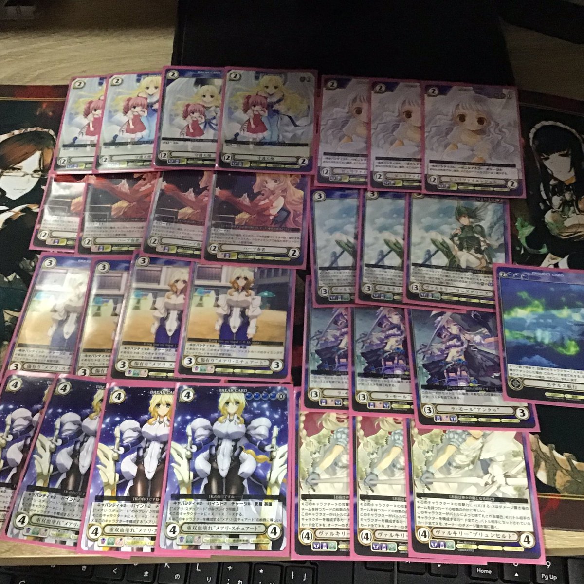 本日、Discordのアクエリ対戦会はメアリデッキ使って2勝1敗で4位。７人中４人が青デッキでステルスのプロジェクトカードが常にパワーカードでしたw

ここまで青デッキが多いとわ(^◇^;)

#アクエリアンエイジ