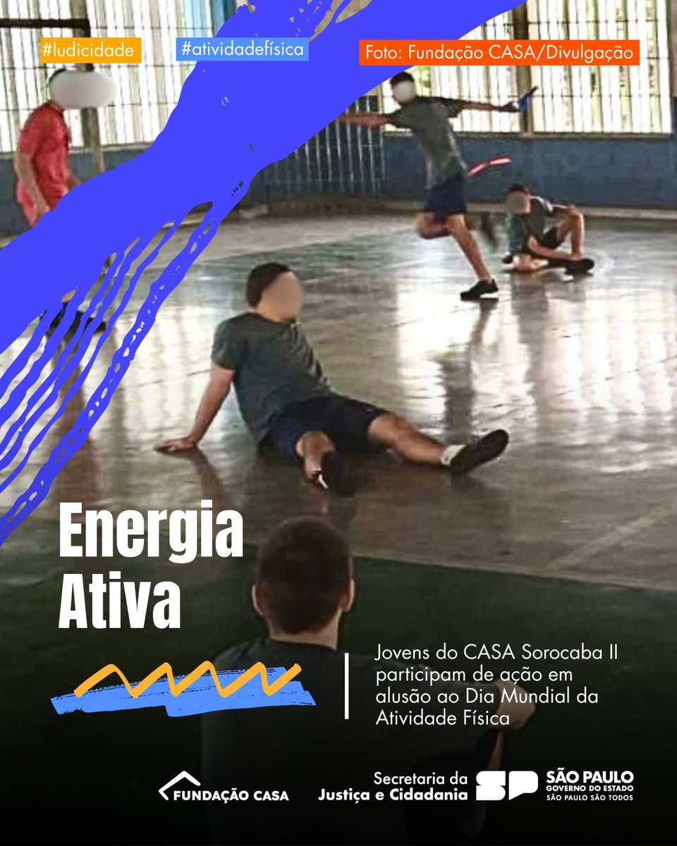 🏃‍♂️🎉 Adolescentes do CASA Sorocaba II participaram, no dia 10 de abril, de uma programação especial pelo Dia Mundial da Atividade Física. 

🔗 Veja mais detalhes no link: fundacaocasa.sp.gov.br/fc/imprensa/No…