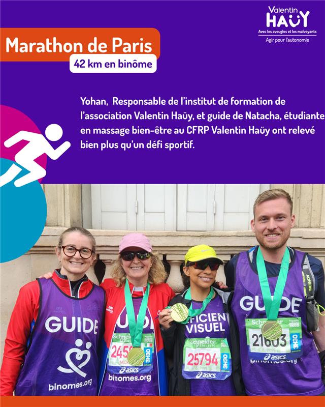 ValentinHauy's tweet image. Ils l’ont fait 💪 42 km en binôme, 42 km de confiance et de dépassement.

Au Marathon de Paris, Yohan &amp;amp; Natacha ont incarné l’essentiel : inclusion, solidarité, détermination.

Bravo à toutes et tous 👏

#MarathonDeParis #Inclusion #Sport