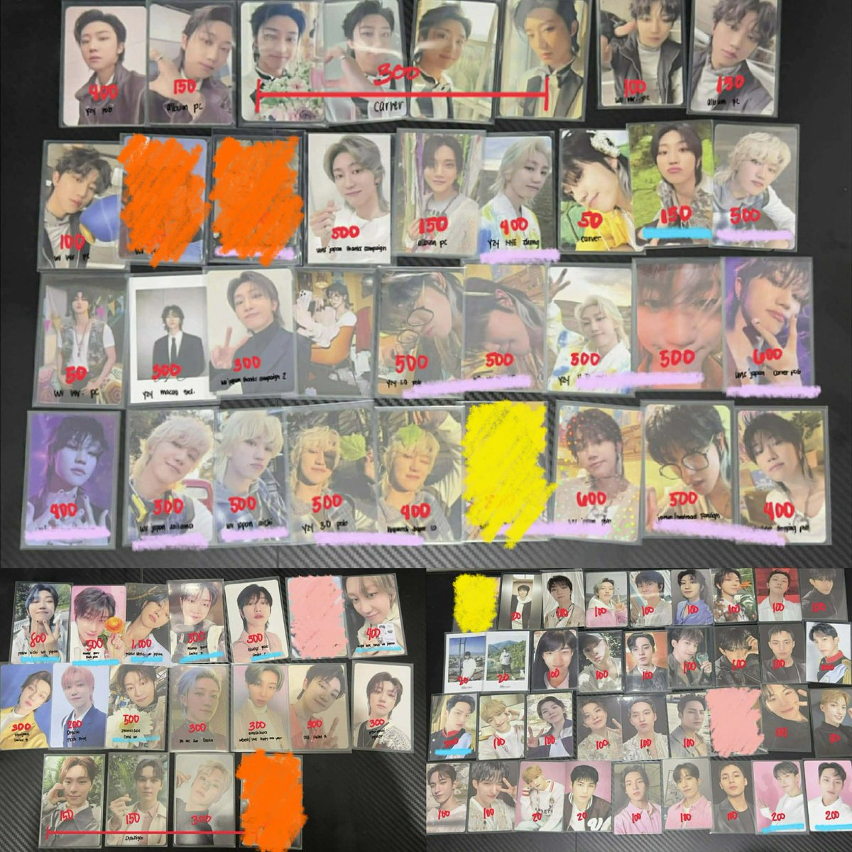 grdneyy's tweet photo. update ! 
wts lfb | lf kahati 

wts the8 hao minghao seventeen your choice bola dangwa semicolon attacca fts sector17 carver happy burstday its spill the feels fml pl pob ld purple pink blonde cloverleaf specs horanghae geng geng flower padilla mafia heart cheek always yours https://t.co/zaapCaBbp3