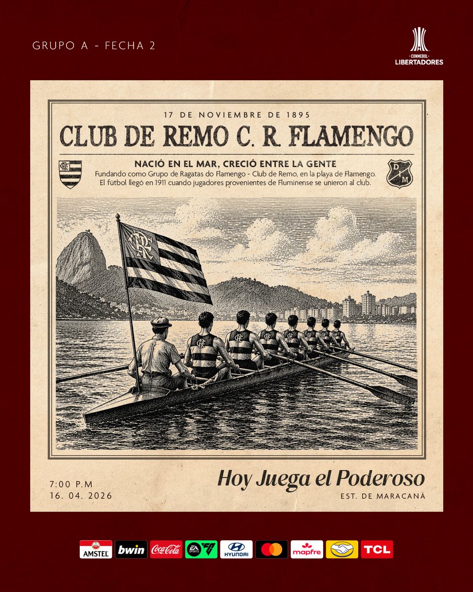 DIM_Oficial's tweet image. ¡Hoy juega el #Poderoso! 🔴🔵

🆚 Flamengo 🇧🇷 vs Medellín 
🏆 CONMEBOL Libertadores - Fase de grupos
📅 Fecha 2
🏟️ Maracaná
⏰ 7:30 p.m. (hora colombiana)

#DaleMedellín