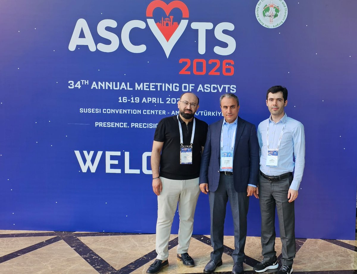 k_musayev's tweet image. Proudly representing Azerbaijan 🇦🇿 at the @ASCVTS2026 Congress in Antalya! 🇹🇷

Alongside my distinguished colleagues, we’re engaging in global scientific discussions to bring the latest cardiovascular innovations home. 

#CardiovascularSurgery #LifelongLearning #MedicalScience