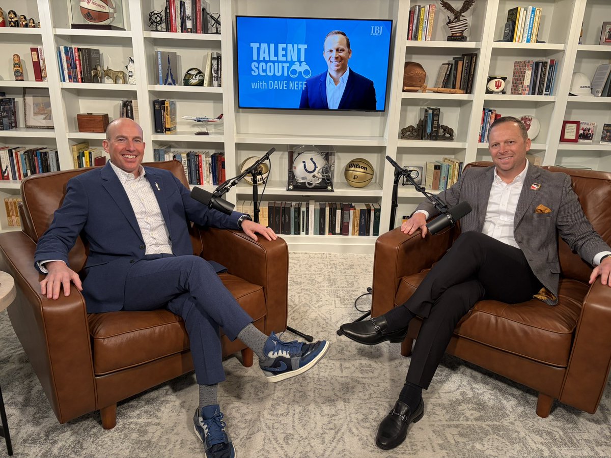MSKaltenmark's tweet photo. Always a pleasure to be in the company of @dneff84, and an honor to join him for an episode of Talent Scout. 

We covered it all, from my days in Wabash, IN. to @butleru, and now @IMS. https://t.co/ViubQVDhHl