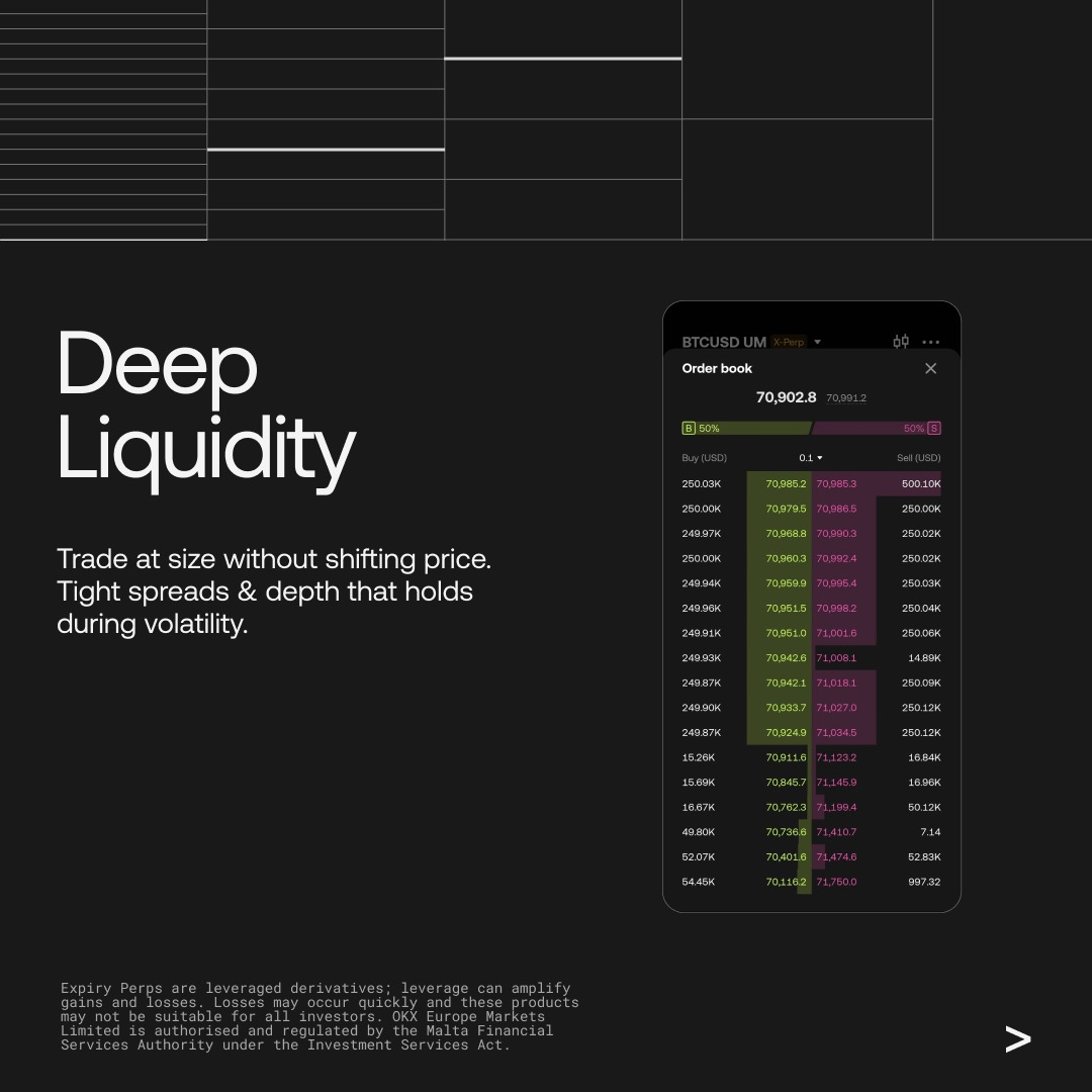 okx's tweet photo. X-Perps: A more powerful way to trade, built for Europe.

More flexibility. More control. Better execution on a trusted platform.

The details that matter 👇