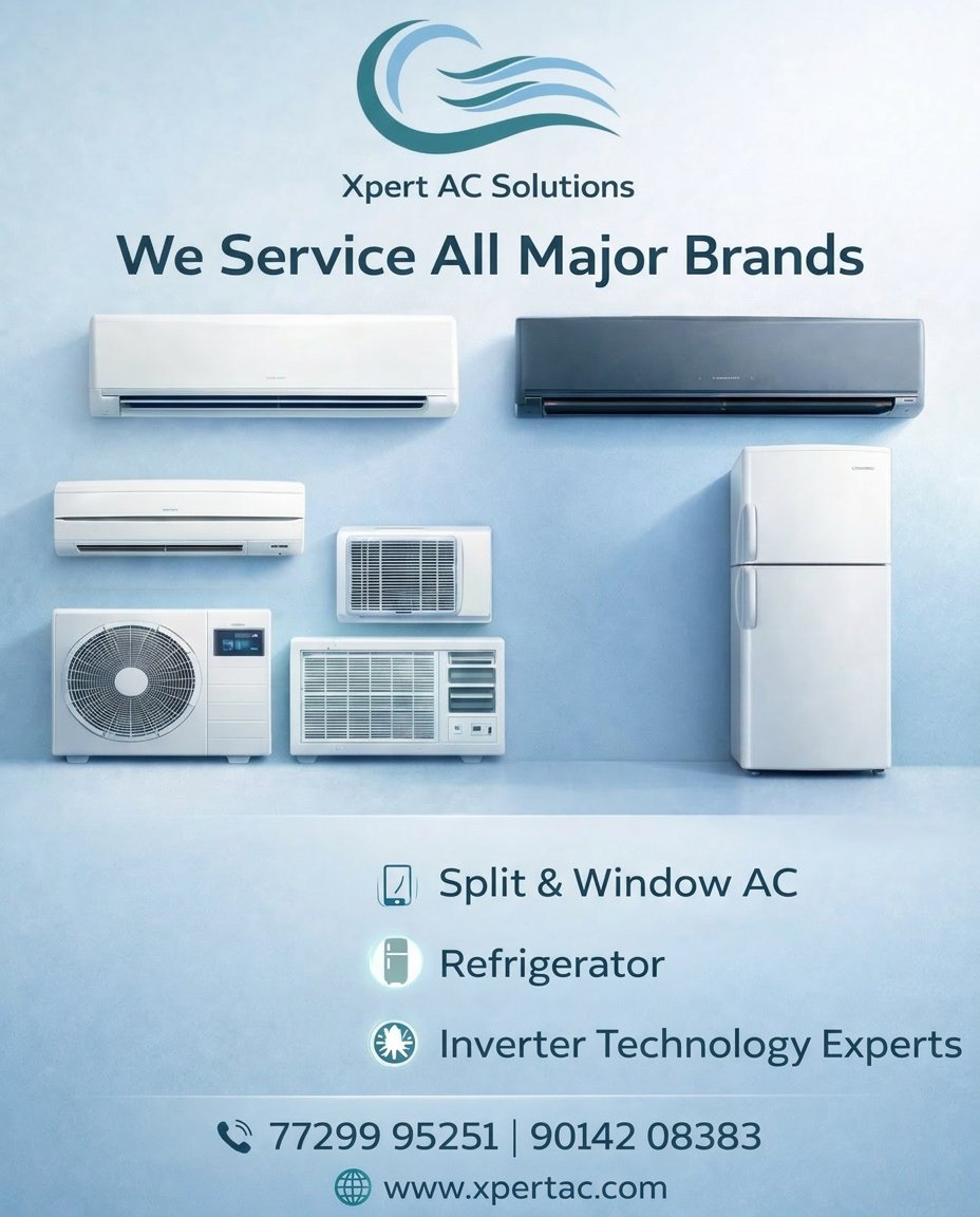 AcsolutionsHYD's tweet image. Your Cooling, Our Responsibility!📷
From installation to repair, we handle all types of ACs and refrigeration systems. Experience professional service with advanced inverter technology expertise.
#ACInstallation #ACRepairService #CoolingSolutions #InverterTechnology #HVACExperts